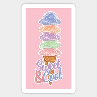 Sweet and Cool Ice Cream Sticker